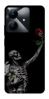 Чехол на Realme Note 60x Skeleton vs Rose фото 1 из 1