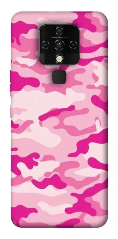 Чехол на TECNO Camon 16 SE camouflage pink фото 1 из 1
