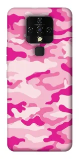 Чехол на TECNO Camon 16 SE camouflage pink фото 1 из 1