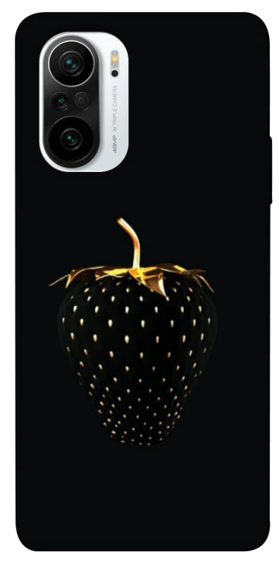 Чехол на Xiaomi Redmi K40 / K40 Pro / K40 Pro+ / Poco F3 Черная клубника фото 1 из 1