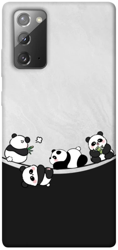Чехол на Samsung Galaxy Note 20 Four pandas фото 1 из 1