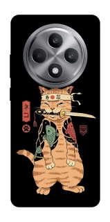 Чехол на Oppo Reno 12 F 4G Кот-самурай фото 1 из 1