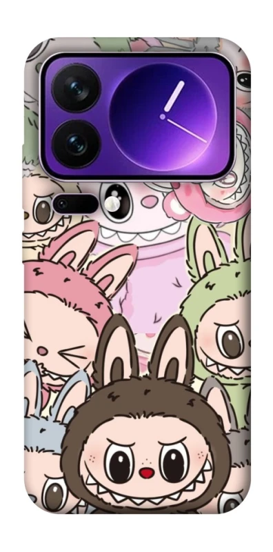 Чохол на Xiaomi 17 Pro Max All Labubu 3 фото 1 з 1