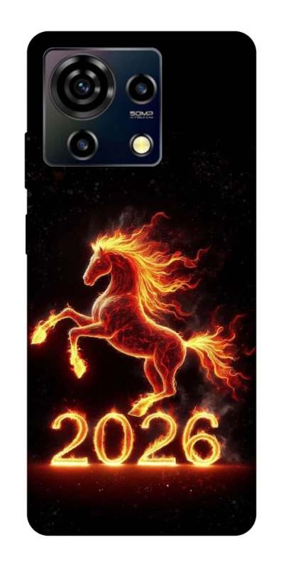 Чехол на ZTE Blade V50 Vita Red Fire Horse ver.1 фото 1 из 1