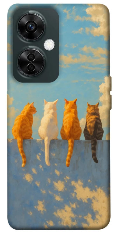 Чохол на OnePlus Nord CE 3 Lite cats on wall фото 1 з 1