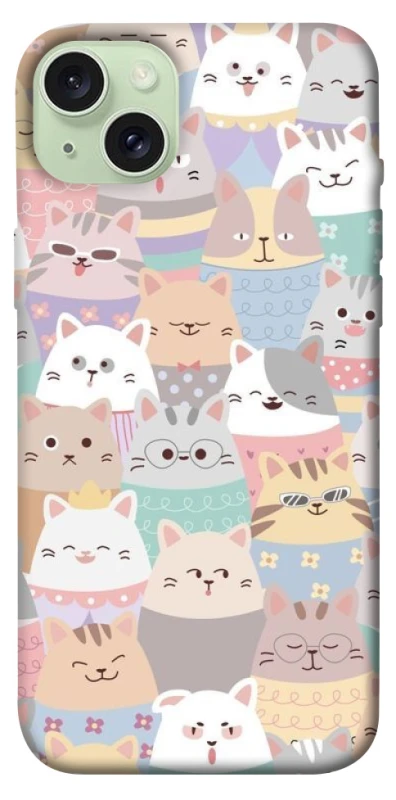 Чохол на Apple iPhone 15 Plus (6.7") Funny Kittens ver.2 фото 1 з 1