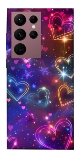 Чехол на Samsung Galaxy S22 Ultra Drawn hearts фото 1 из 1