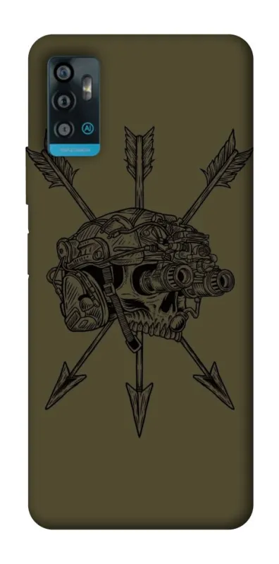 Чехол на ZTE Blade A71 Mil skull фото 1 из 1