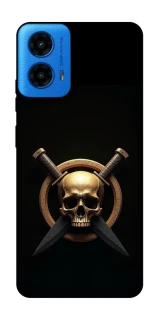 Чохол на Motorola Moto G45 Golden Skull фото 1 з 1