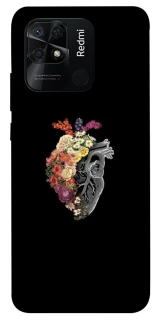Чохол на Xiaomi Redmi 10C Heart with flowers фото 1 з 1