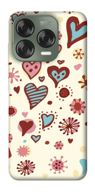 Чохол на ZTE Nubia V70 Design Pretty hearts фото 1 з 1