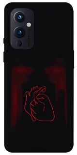 Чехол на OnePlus 9 Красное сердце фото 1 из 1