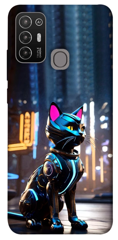 Чехол на ZTE Blade A52 Cyber cat фото 1 из 1
