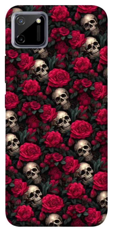 Чохол на Realme C11 Черепа та рози фото 1 з 1