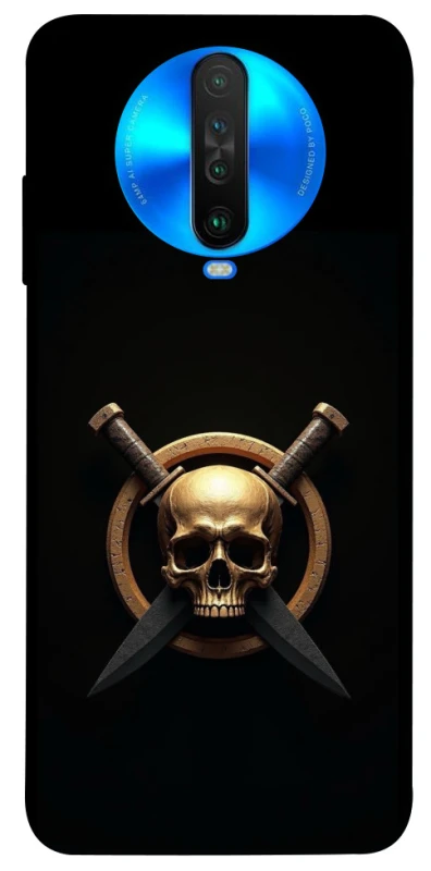 Чохол на Xiaomi Poco X2 Golden Skull фото 1 з 1