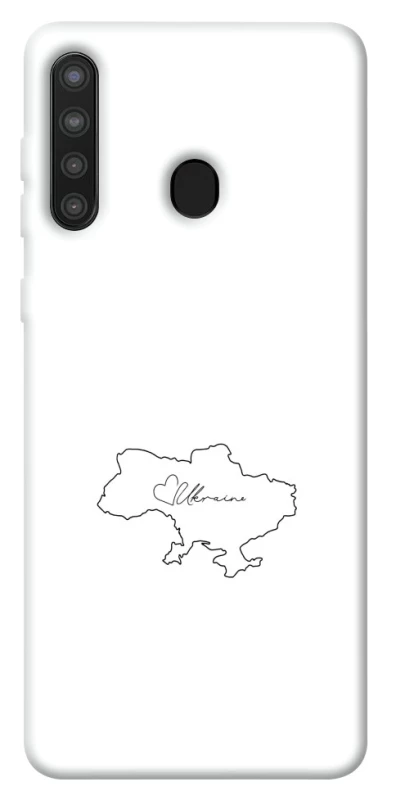 Чохол на Samsung Galaxy A21 Ukraine map фото 1 з 1