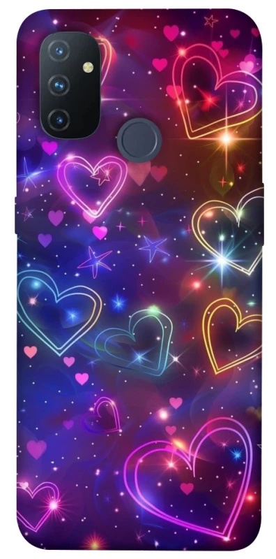 Чохол на OnePlus Nord N100 Drawn hearts фото 1 з 1