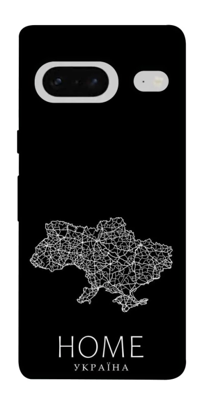Чохол на Google Pixel 7 Ukraine black map фото 1 з 1