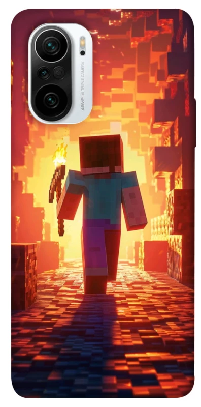 Чохол на Xiaomi Redmi K40 / K40 Pro / K40 Pro+ / Poco F3 Minecraft adventure фото 1 з 1
