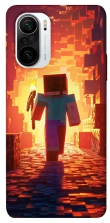Чехол на Xiaomi Redmi K40 / K40 Pro / K40 Pro+ / Poco F3 Minecraft adventure фото 1 из 1