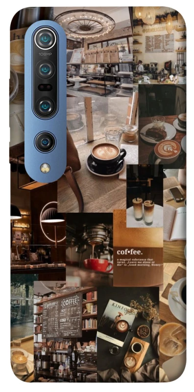 Чохол на Xiaomi Mi 10 / Mi 10 Pro Coffee collage ver.2 фото 1 з 1