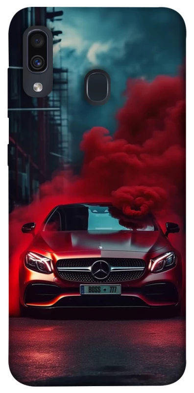 Чехол на Samsung Galaxy A20 / A30 Mercedes in smoke фото 1 из 1