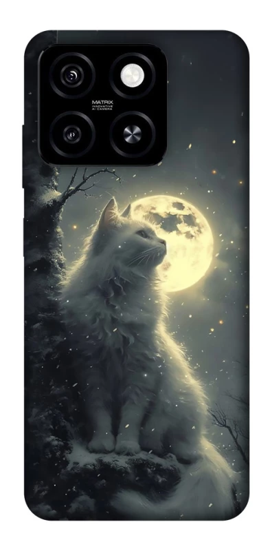 Чехол на ZTE Blade A55 4G Кот под луной фото 1 из 1