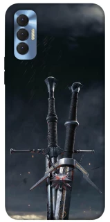 Чехол на TECNO Spark 8P Мечи Ведьмака фото 1 из 1