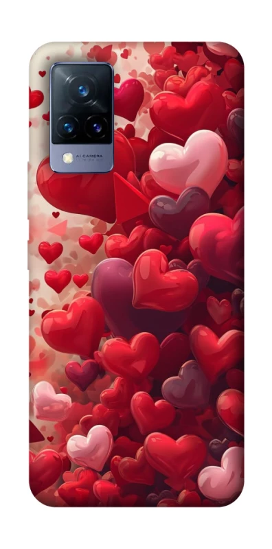 Чехол на Vivo V21 Many hearts фото 1 из 1