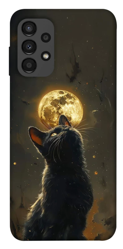 Чохол на Samsung Galaxy A13 4G Кіт під місяцем v2 фото 1 з 1