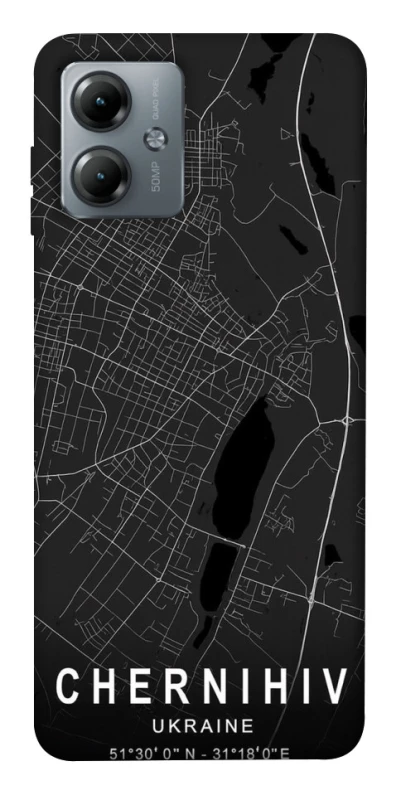 Чохол на Motorola Moto G14 Chernihiv map фото 1 з 1