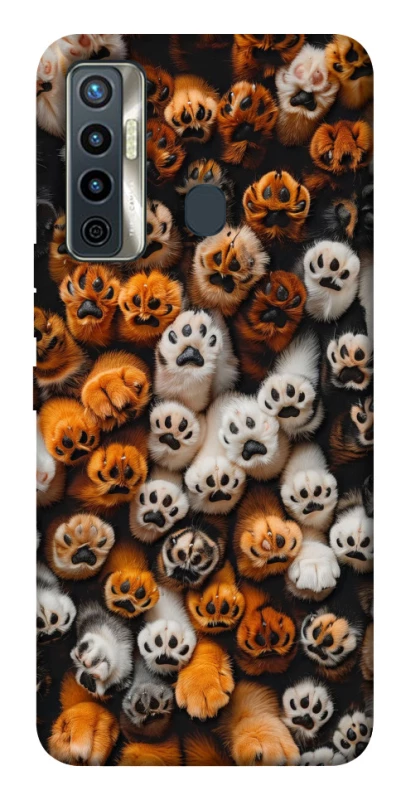 Чохол на TECNO Camon 17 Сat paws фото 1 з 1