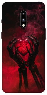 Чохол на OnePlus 7 Heart in the hands of a skeleton фото 1 з 1