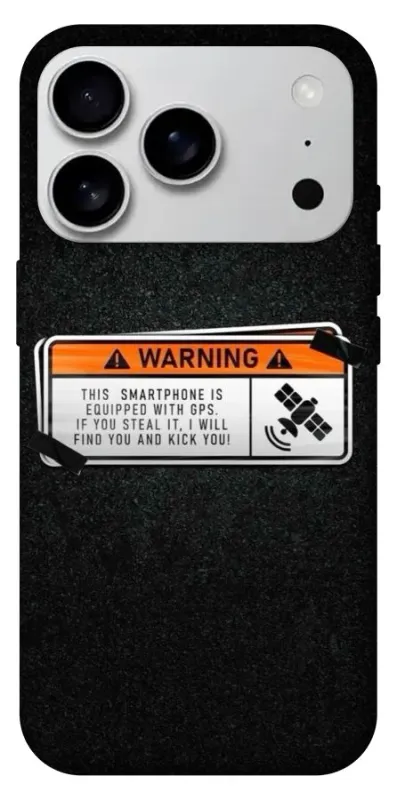 Чехол на Apple iPhone 18 Pro Max Warning фото 1 из 1