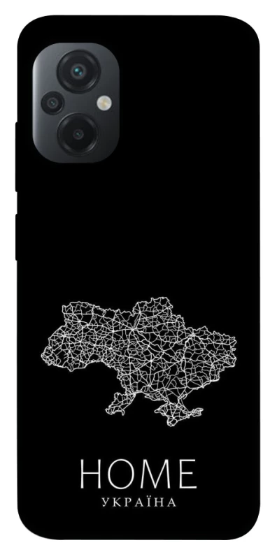 Чехол на Xiaomi Poco M5 Ukraine black map фото 1 из 1
