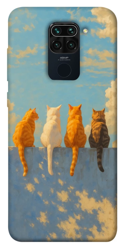 Чохол на Xiaomi Redmi Note 9 / Redmi 10X cats on wall фото 1 з 1