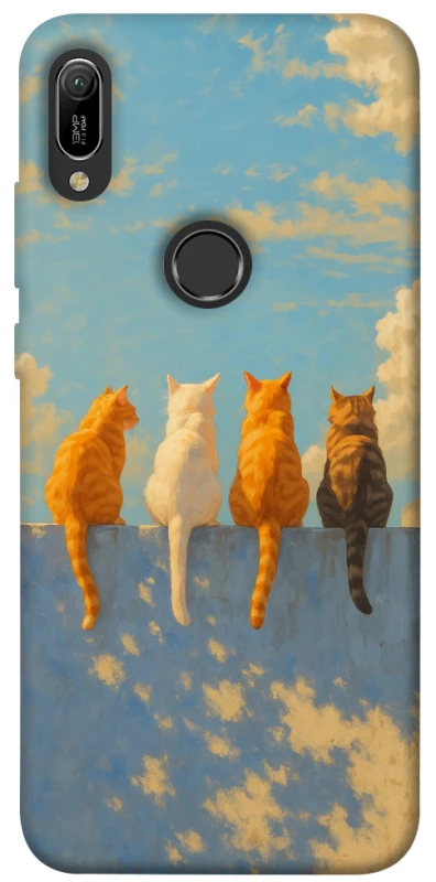 Чохол на Huawei Y6 (2019) cats on wall фото 1 з 1