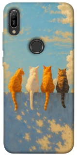 Чехол на Huawei Y6 (2019) cats on wall фото 1 из 1