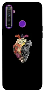 Чохол на Realme 5 Heart with flowers фото 1 з 1