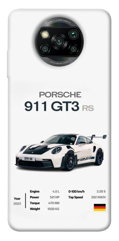 Чехол на Xiaomi Poco X3 NFC / Poco X3 Pro Porsche 911 GT3 фото 1 из 1
