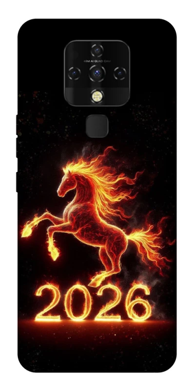 Чохол на TECNO Camon 16 SE Red Fire Horse ver.1 фото 1 з 1
