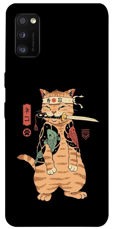 Чехол на Samsung Galaxy A41 Кот-самурай фото 1 из 1