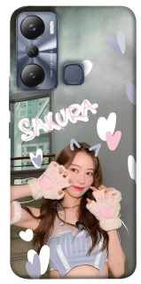 Чехол на Infinix Hot 20i Sakura - LE SSERAFIM фото 1 из 1