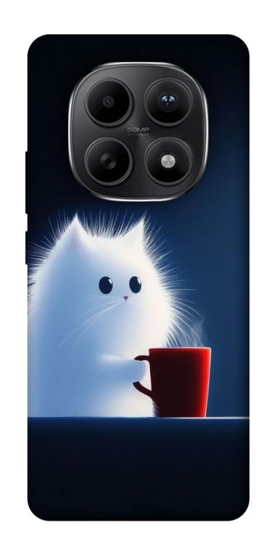 Чохол на Xiaomi Redmi Note 15 5G Чохол кіт з кавою фото 1 з 1