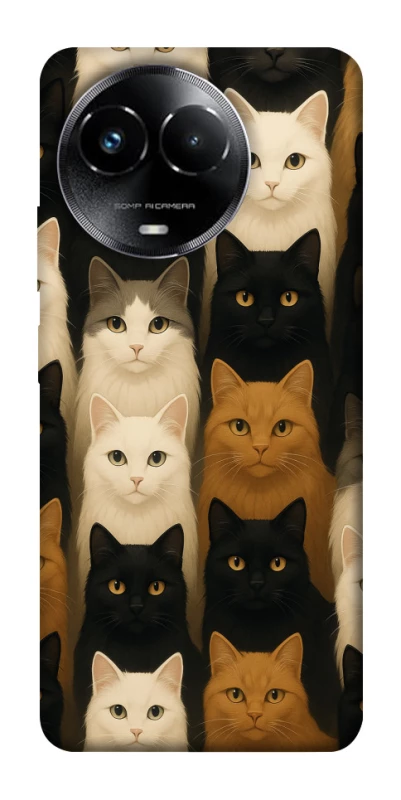 Чехол на Realme C67 4G Colorful Cat Collage фото 1 из 1