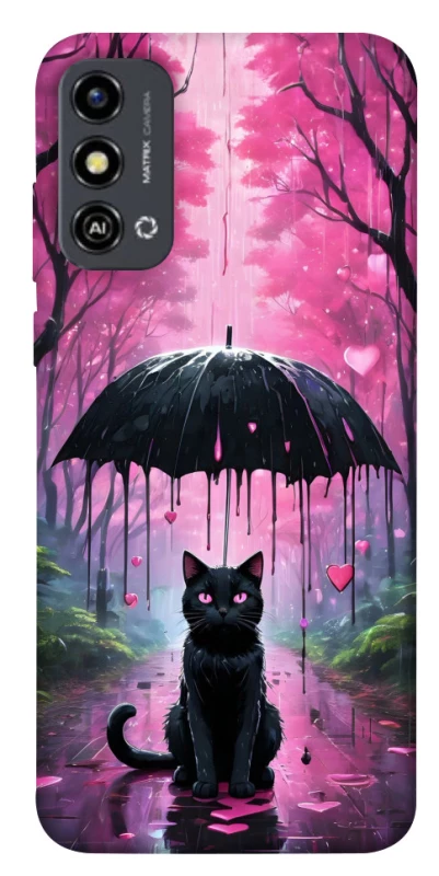 Чохол на ZTE Blade A53 Black cat фото 1 з 1