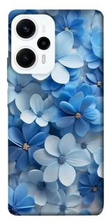 Чехол на Xiaomi Poco F5 / Note 12 Turbo Синие цветы фото 1 из 1