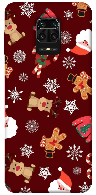 Чехол на Xiaomi Redmi Note 9s / Note 9 Pro / Note 9 Pro Max Новогодний v6 фото 1 из 1