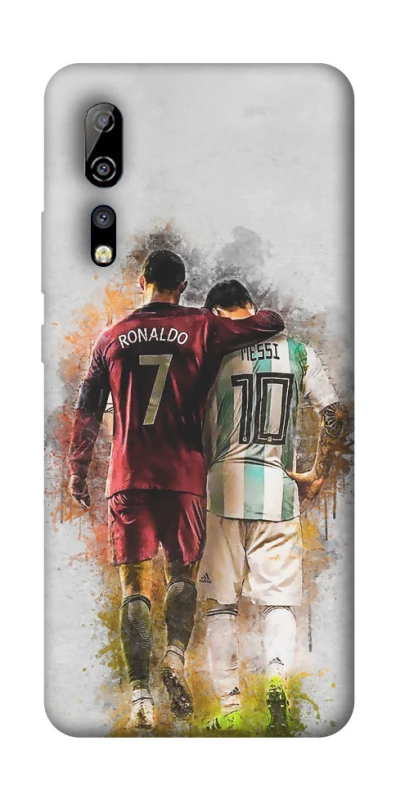 Чехол на ZTE Axon 10 Pro Ronaldo и Messi фото 1 из 1