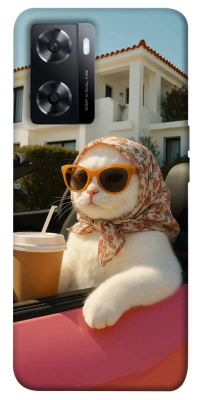 Чохол на Oppo A57s Stylish Cat Cruise фото 1 з 1